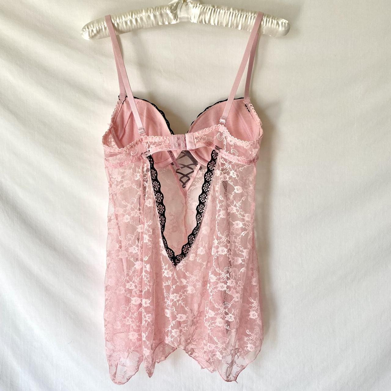 Native Intimates light pink sheer lace milkmaid... - Depop