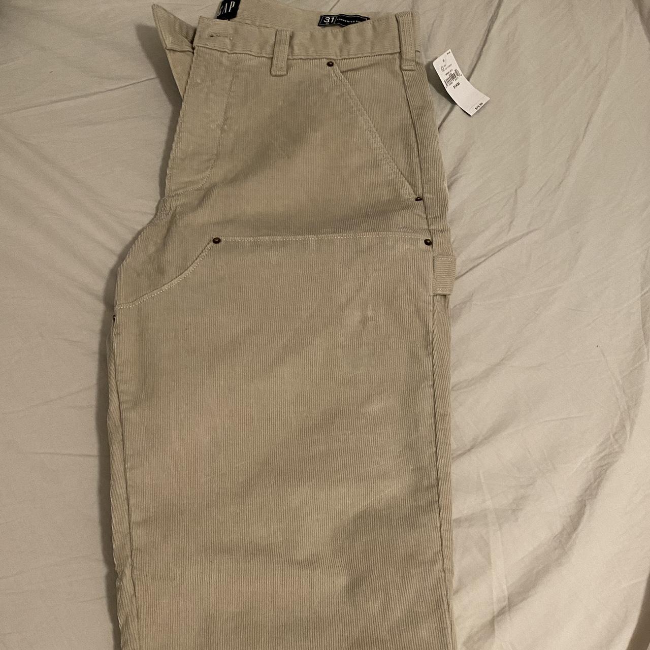 GAP Corduroy Beige Carpenter Pants SIZE 31/30 BRAND... - Depop