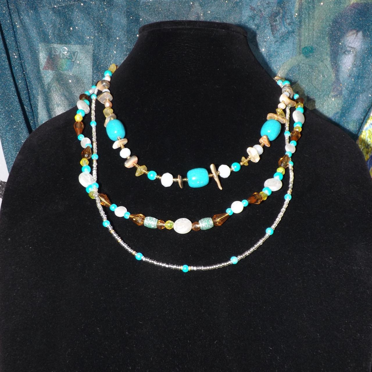 Amazon.com: Elosee Western Style Turquoise and Faux Navajo Bead 60 Inch  Long Strand Necklace and French Hook Earrings (Copper Tone): Clothing,  Shoes & Jewelry