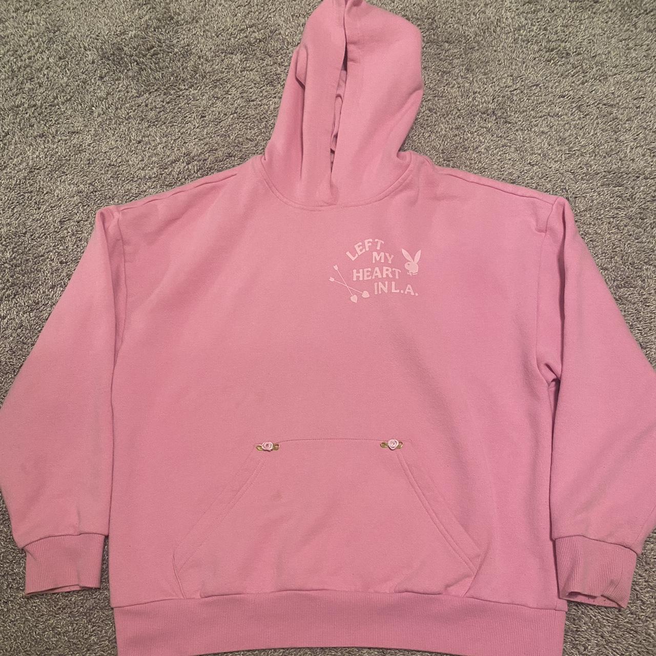 PacSun Women's Sweatshirt Pink/White S – Playboy by PacSun