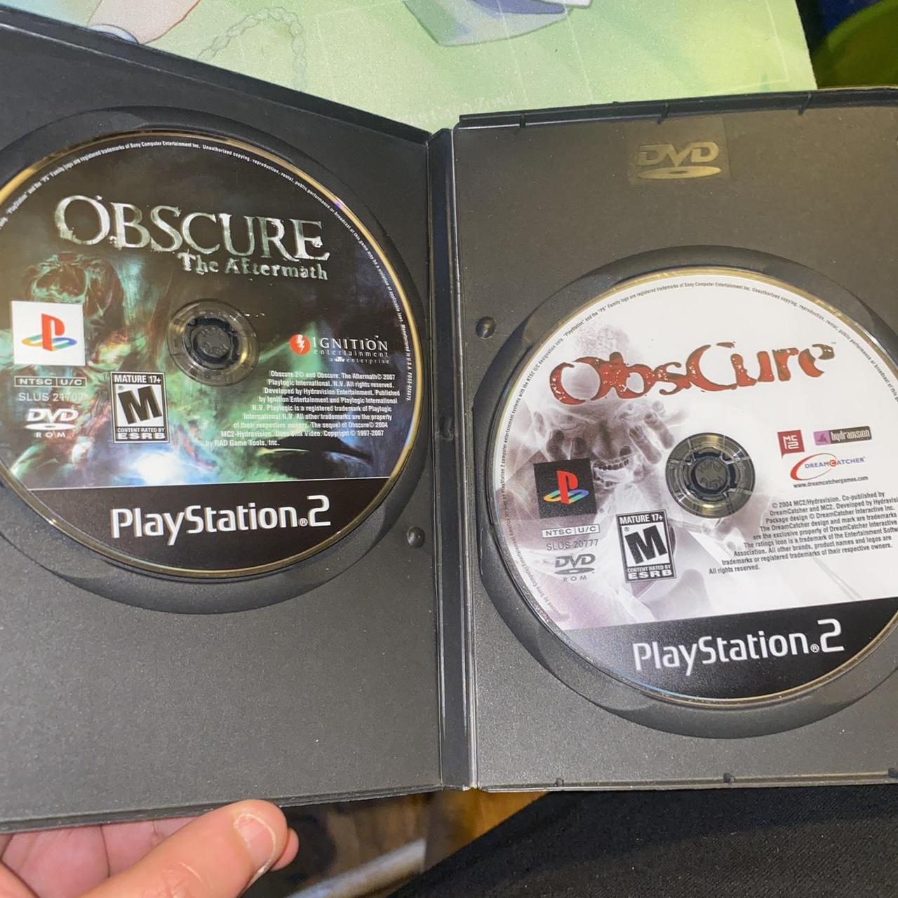 Obscure & The Aftermath ps2 discs only - Depop