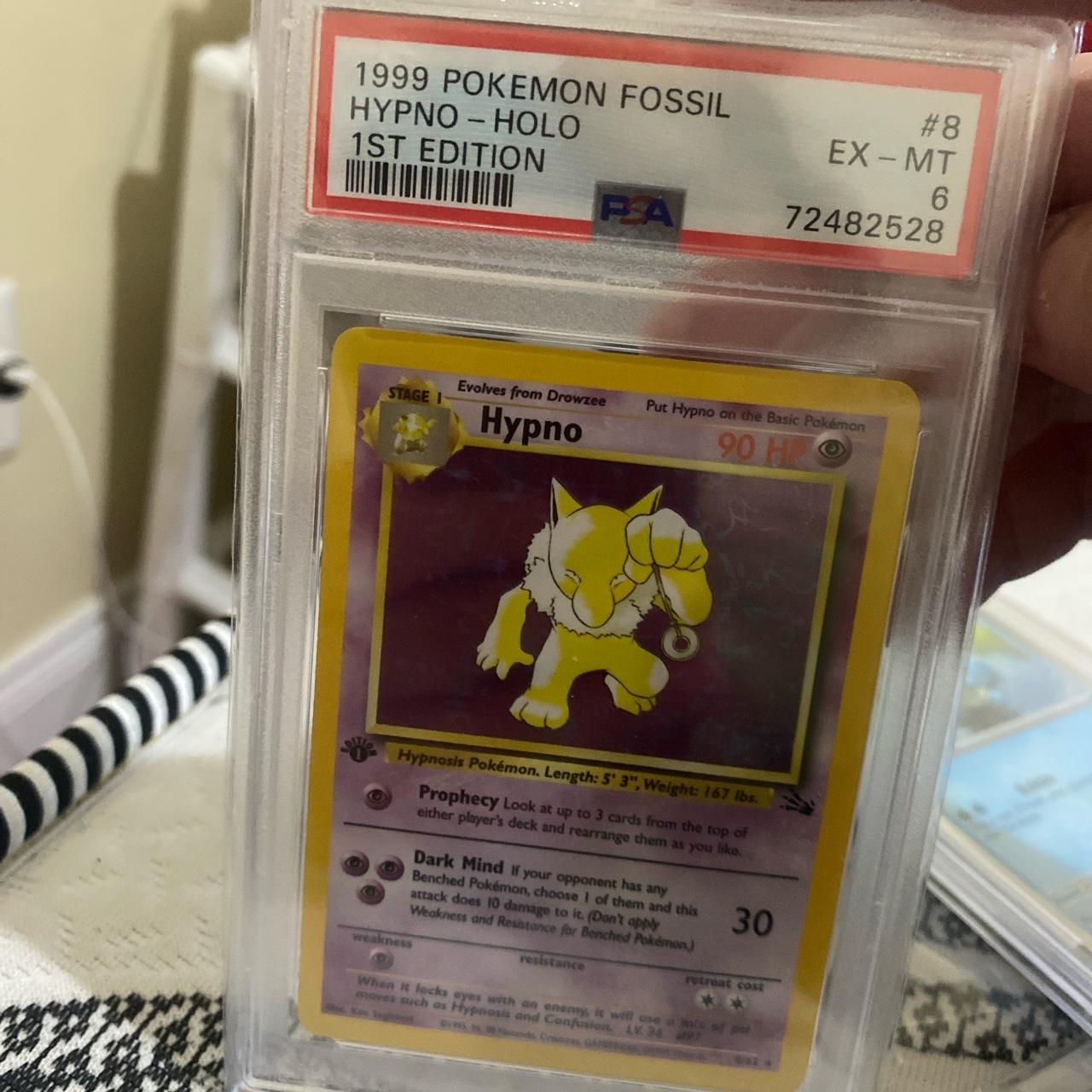 Pokemon Hypno 8 1st editon holo authentic PSA 8