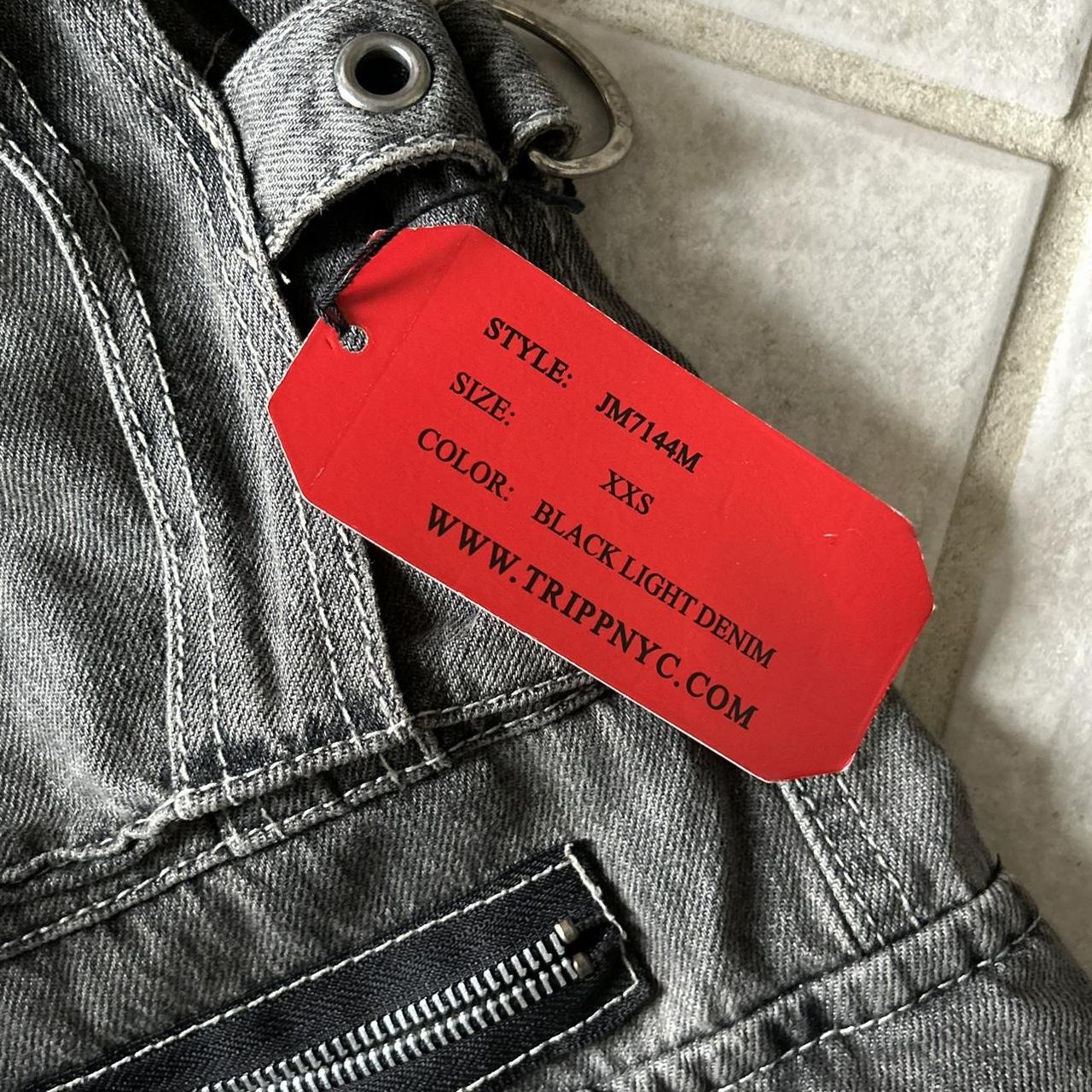 ⛓️ Original TRIPP NYC X Strap Grey Denim... - Depop