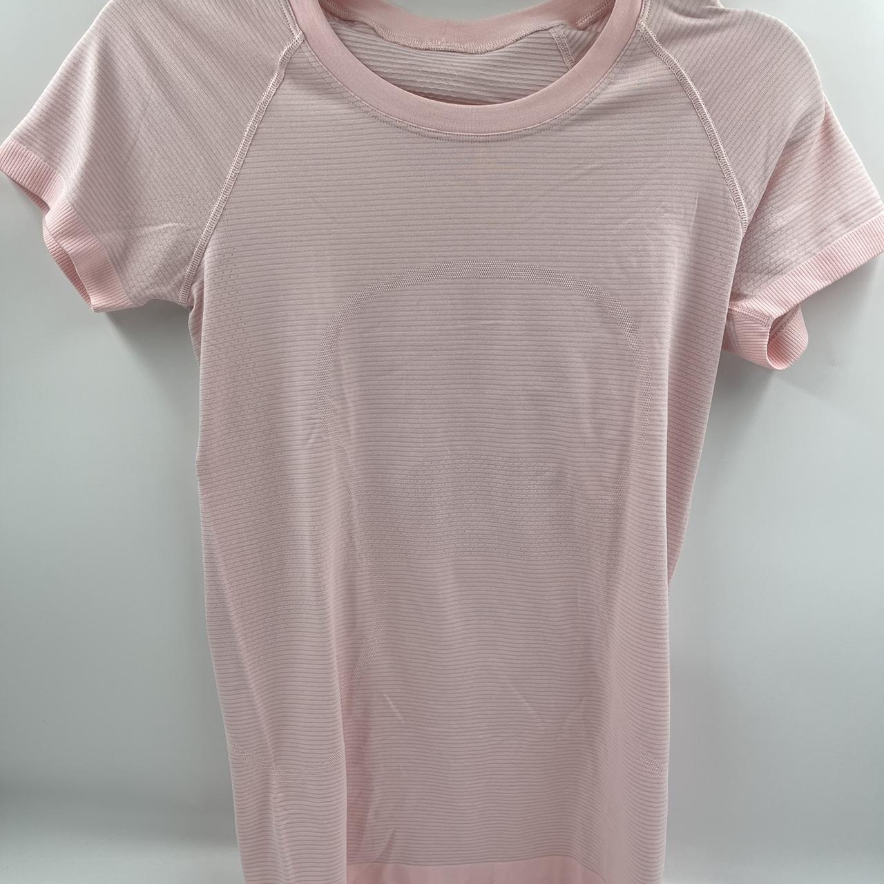 Beautiful pink short sleeve Lululemon swiftly tech... - Depop