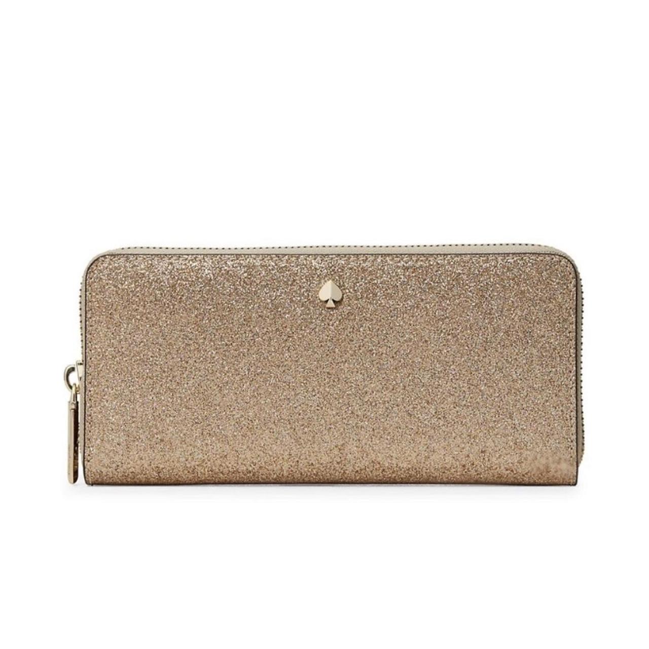 Kate Spade Glimmer Glitter Pochette Bag With Detachable Strap Mitten Pink  KE453 | eBay