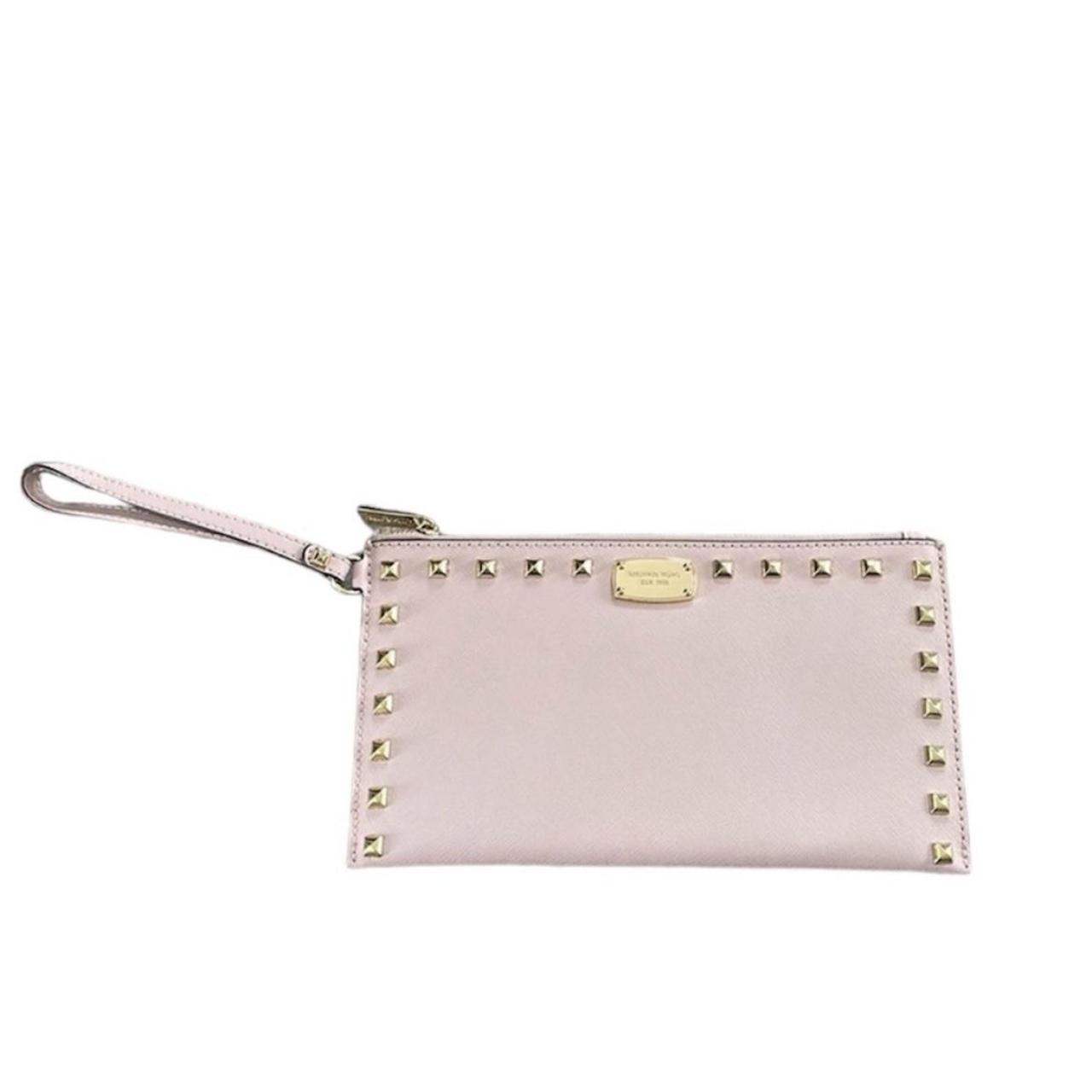 Michael kors purse on sale white with gold studs