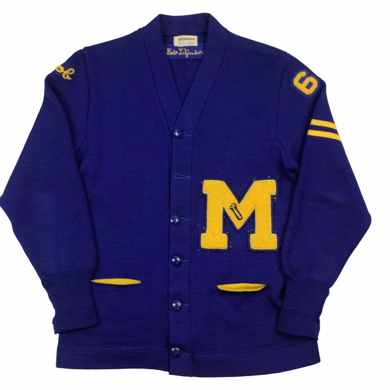 Yellow hot sale varsity sweater