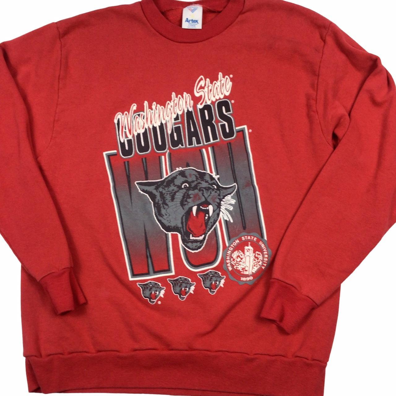 Vintage 90s Washington State Cougars Crewneck sweatshirt. Made in the USA.  Tagged as a large.