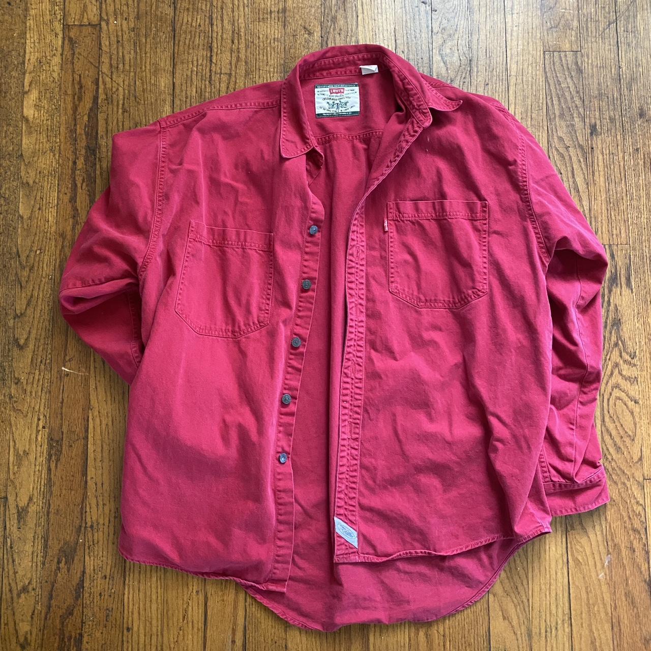 Levi's Men's Red Shirt | Depop