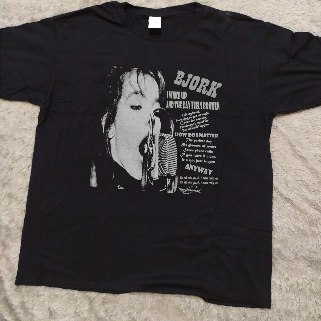 BJORK RARE SHIRT immediately set the strategy to... - Depop