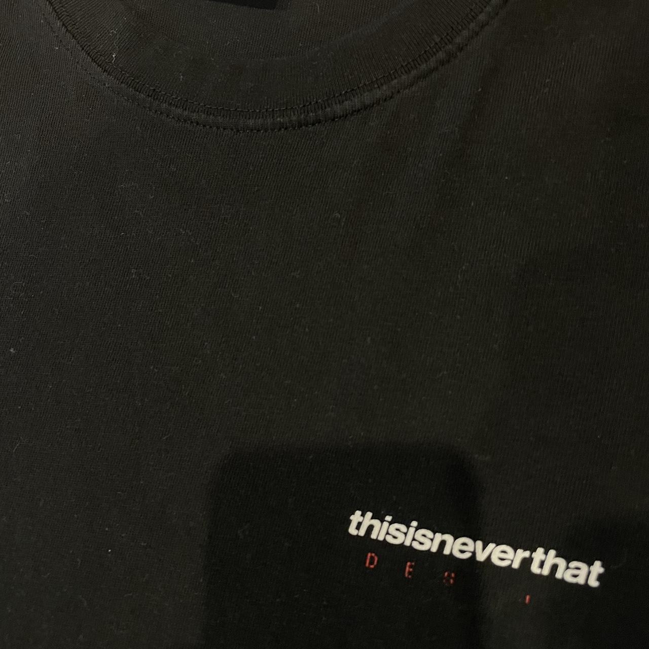 Thisisneverthat T-Shirt Black with graphic back... - Depop