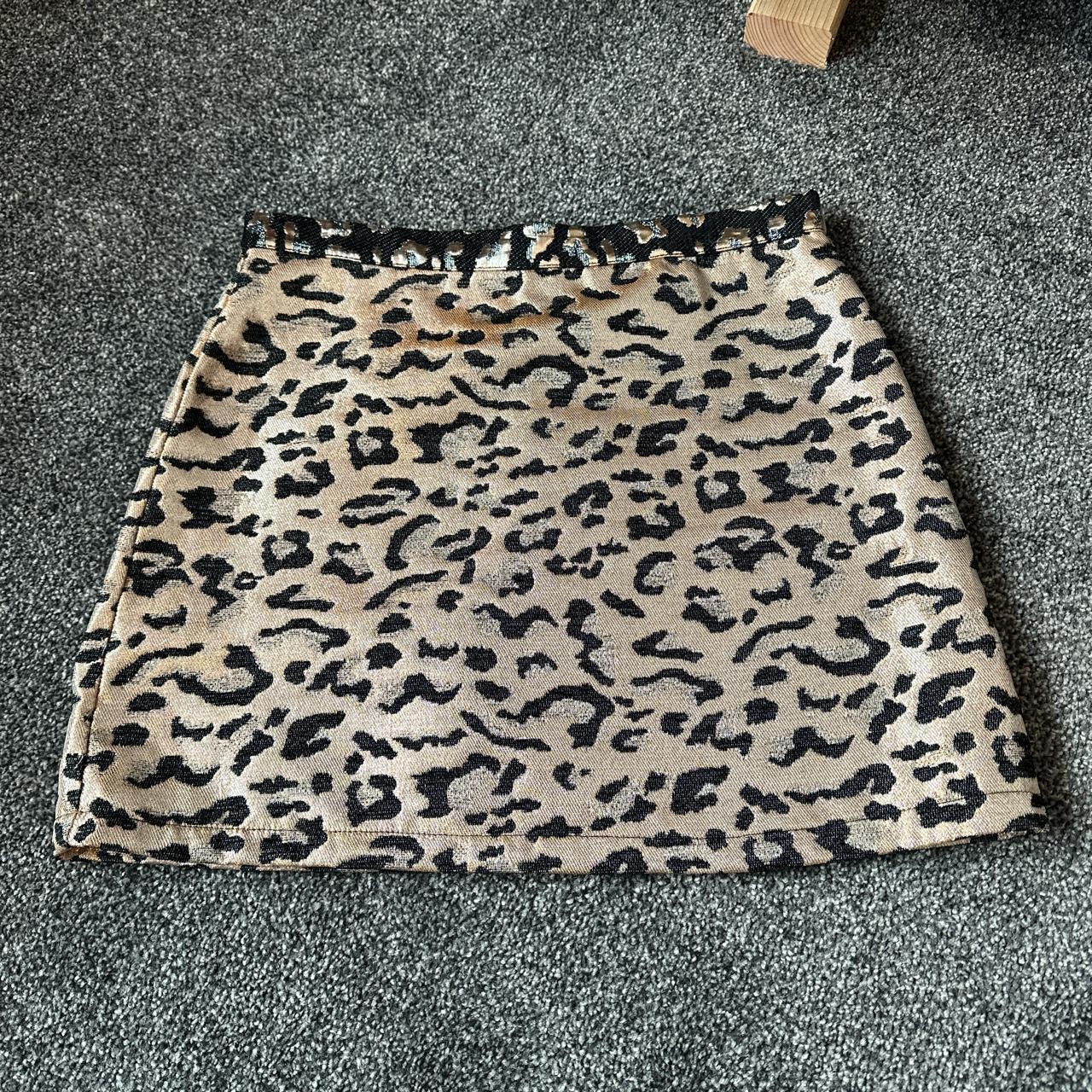 Leopard print clearance skirt size 12