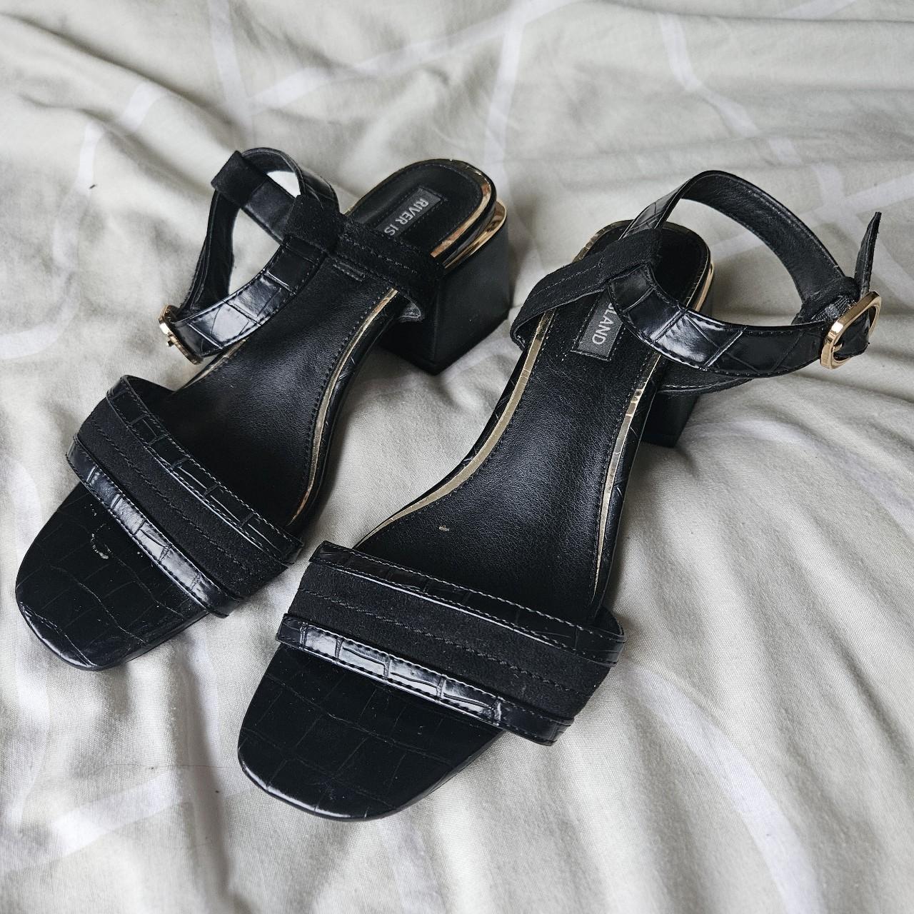 Gorgeous black dressy sandals from River Island for. Depop