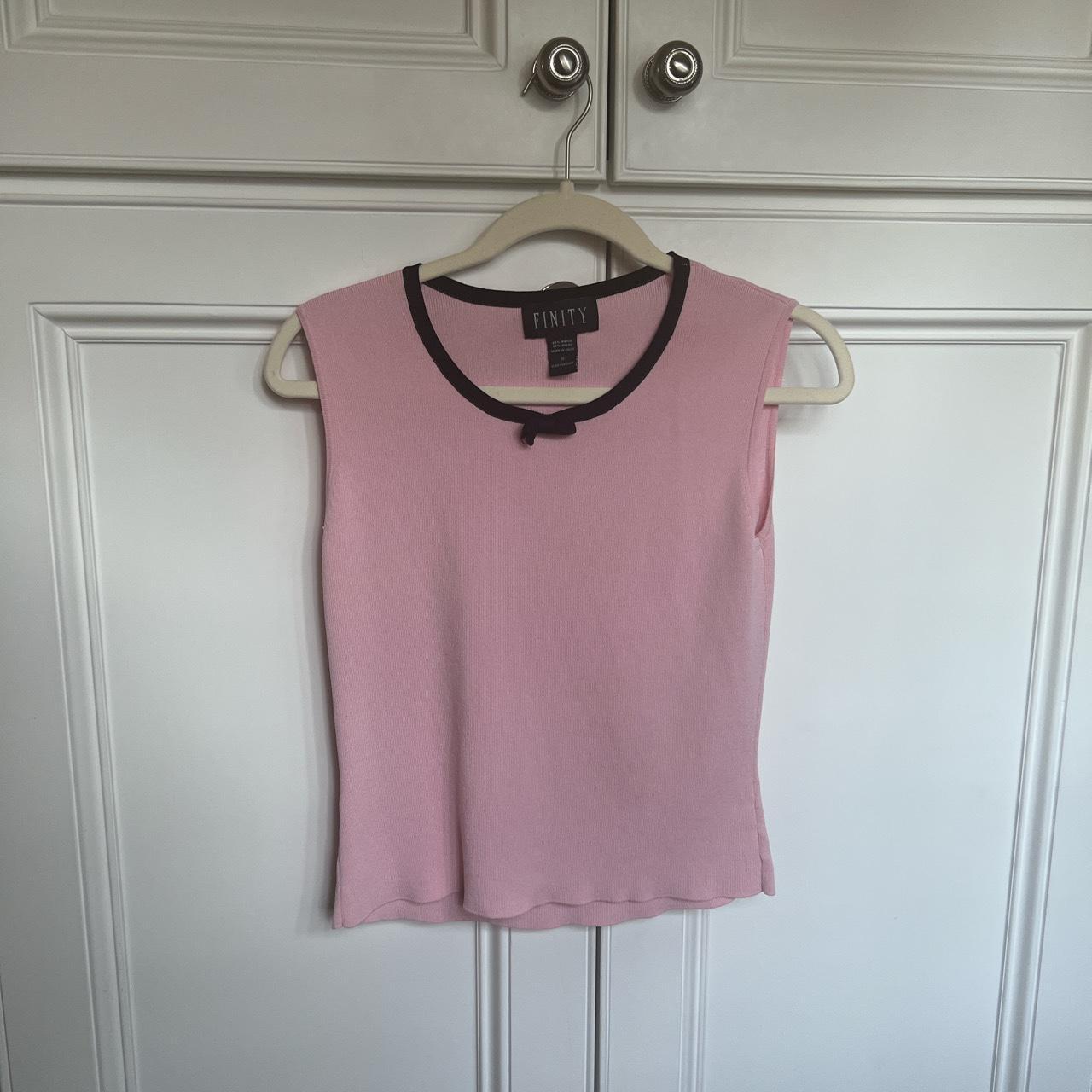 BABY PINK BOW TOP Details: Stretchy fabric super... - Depop