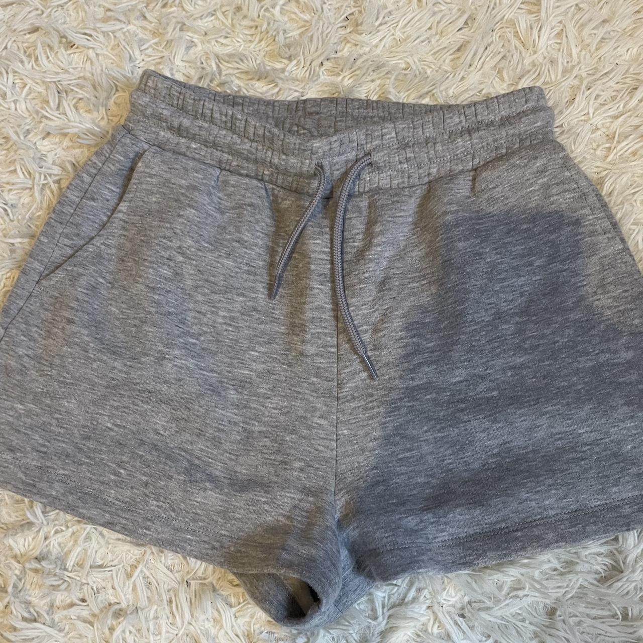 Monki Women's Grey Shorts Depop