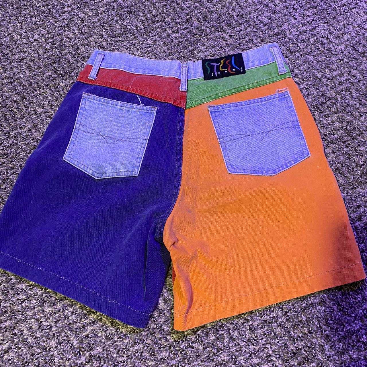 Color block shorts store 90s