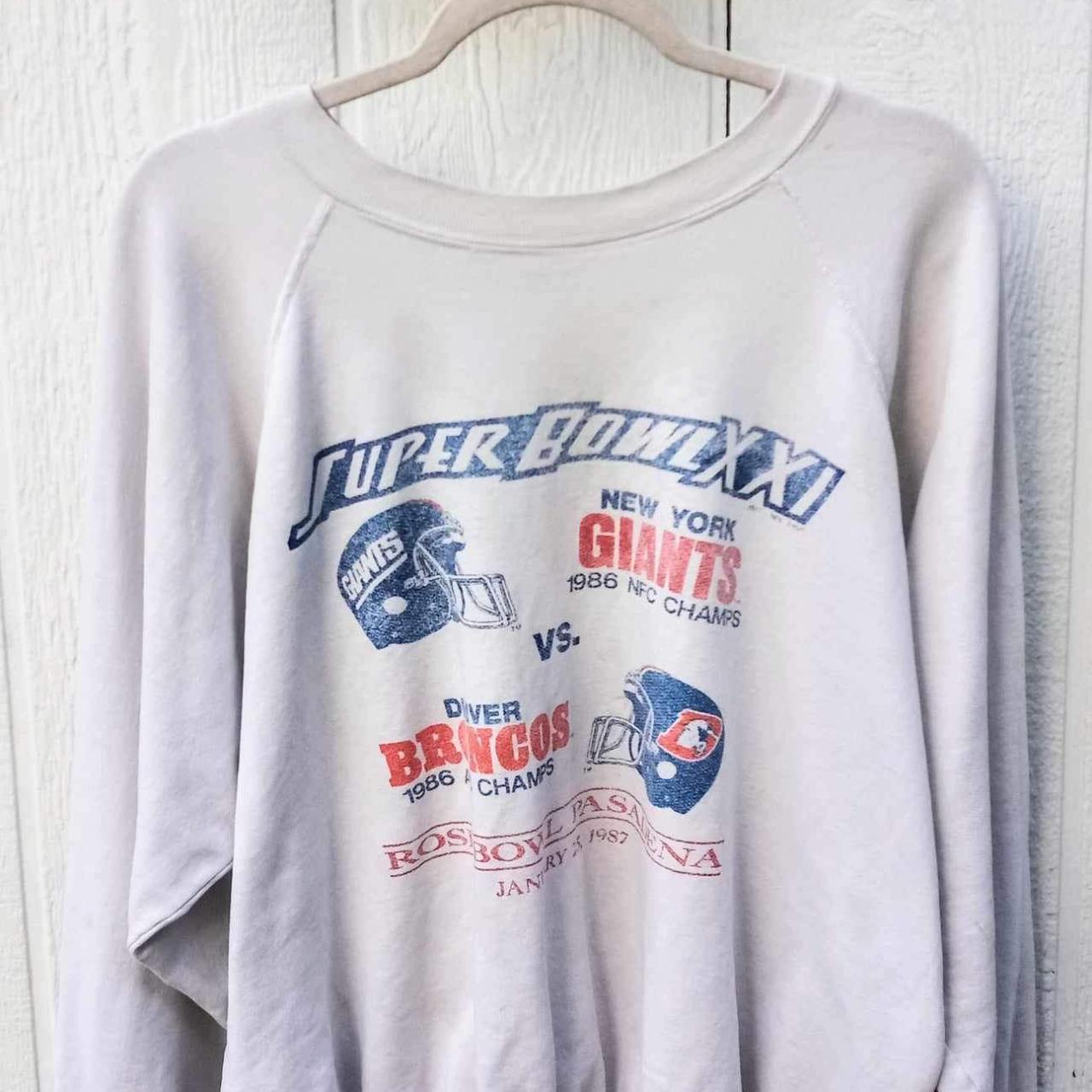 Vintage New York Giants Super Bowl XXI Hoodie (1987)