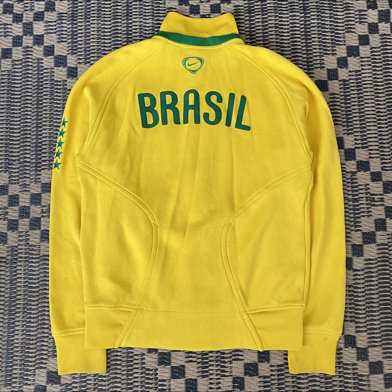 Vintage 2000s Nike Brazil Football Zip-Up Track - Depop