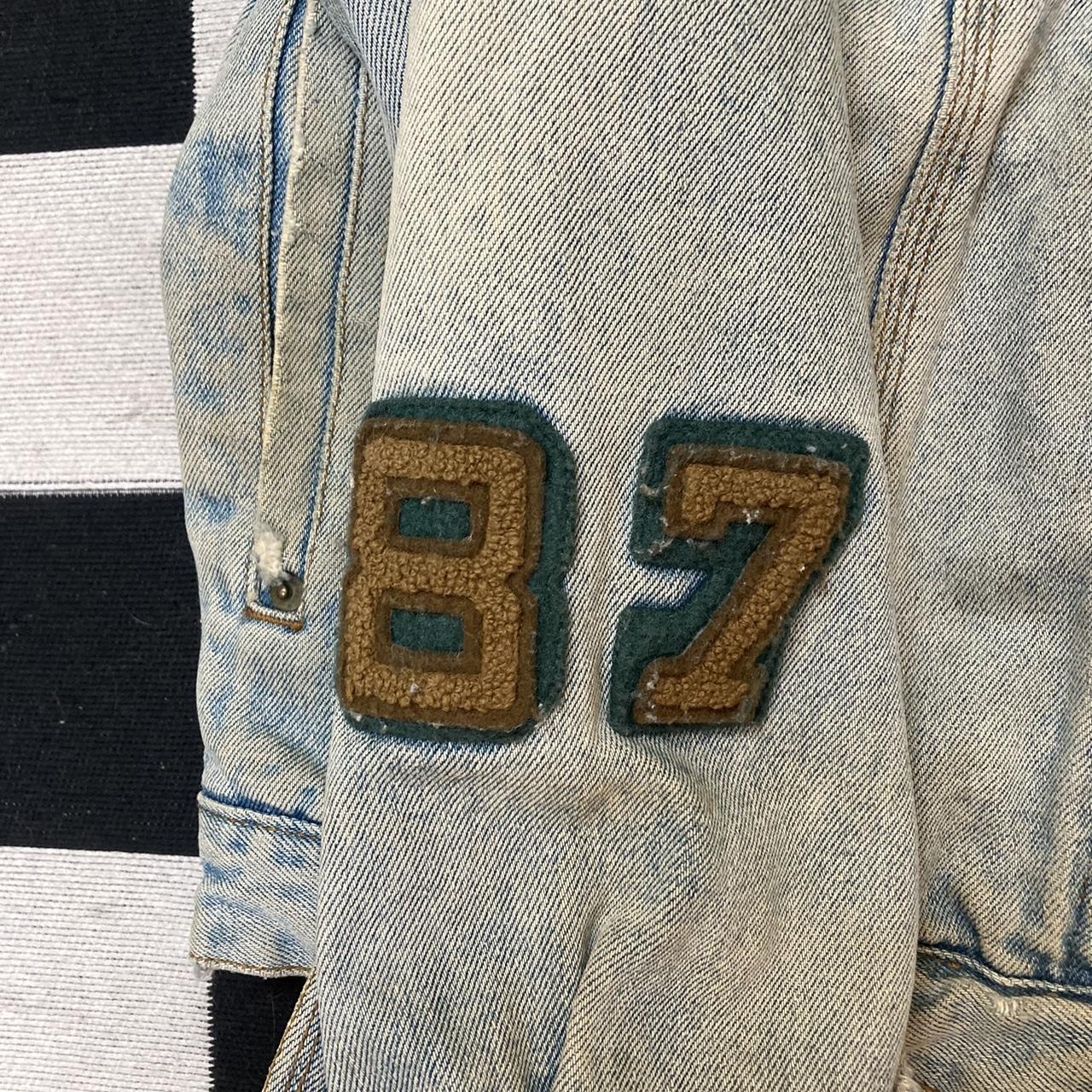 Vintage jean jacket with unique plaid lining and... - Depop