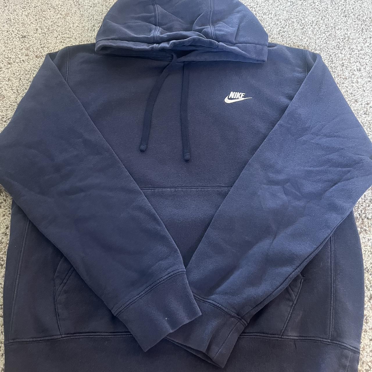 mens nike hoodie navy blue