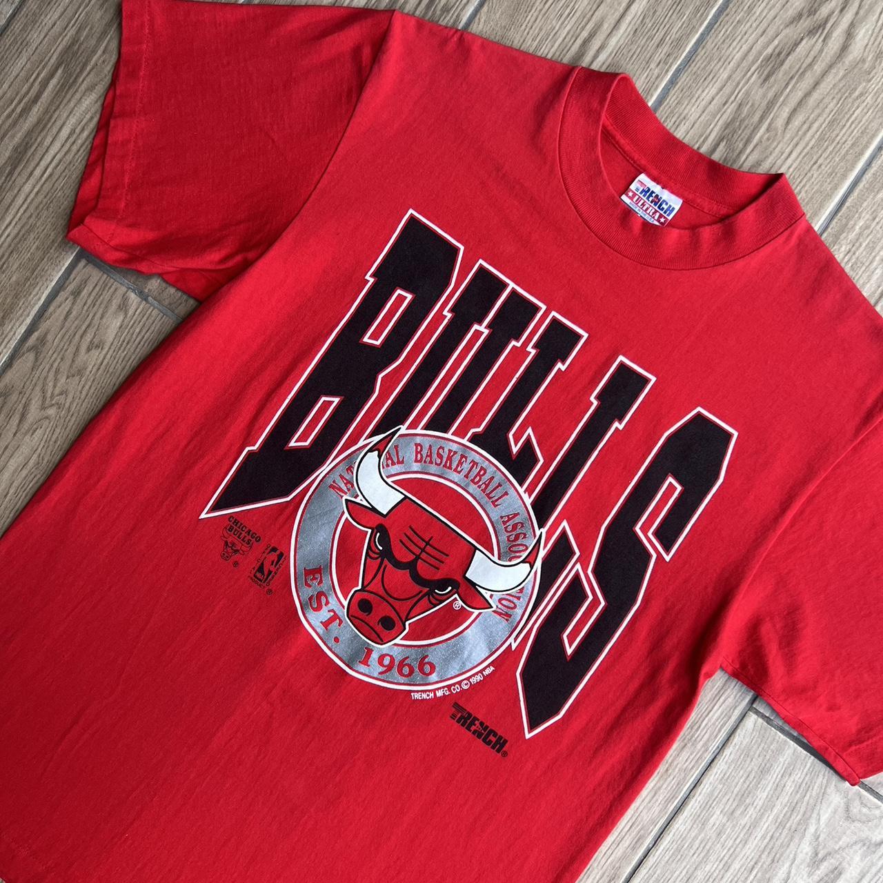 Chicago Bulls Established in 1966 Jersey Red - Depop