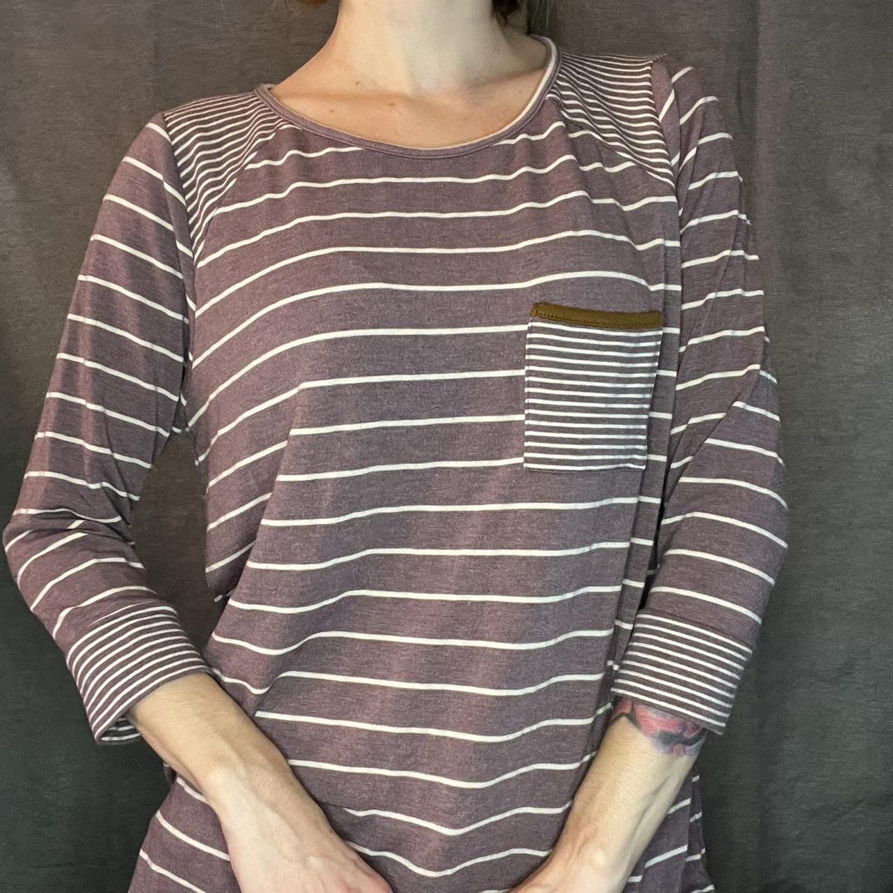 Pink Clove Women's Purple and White Jumper (2)