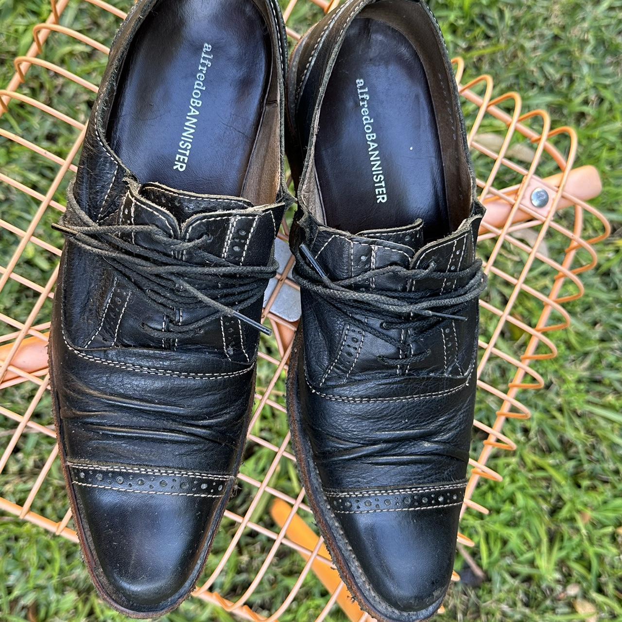 Alfredo Bannister Black Leather pointed shoes The | Depop