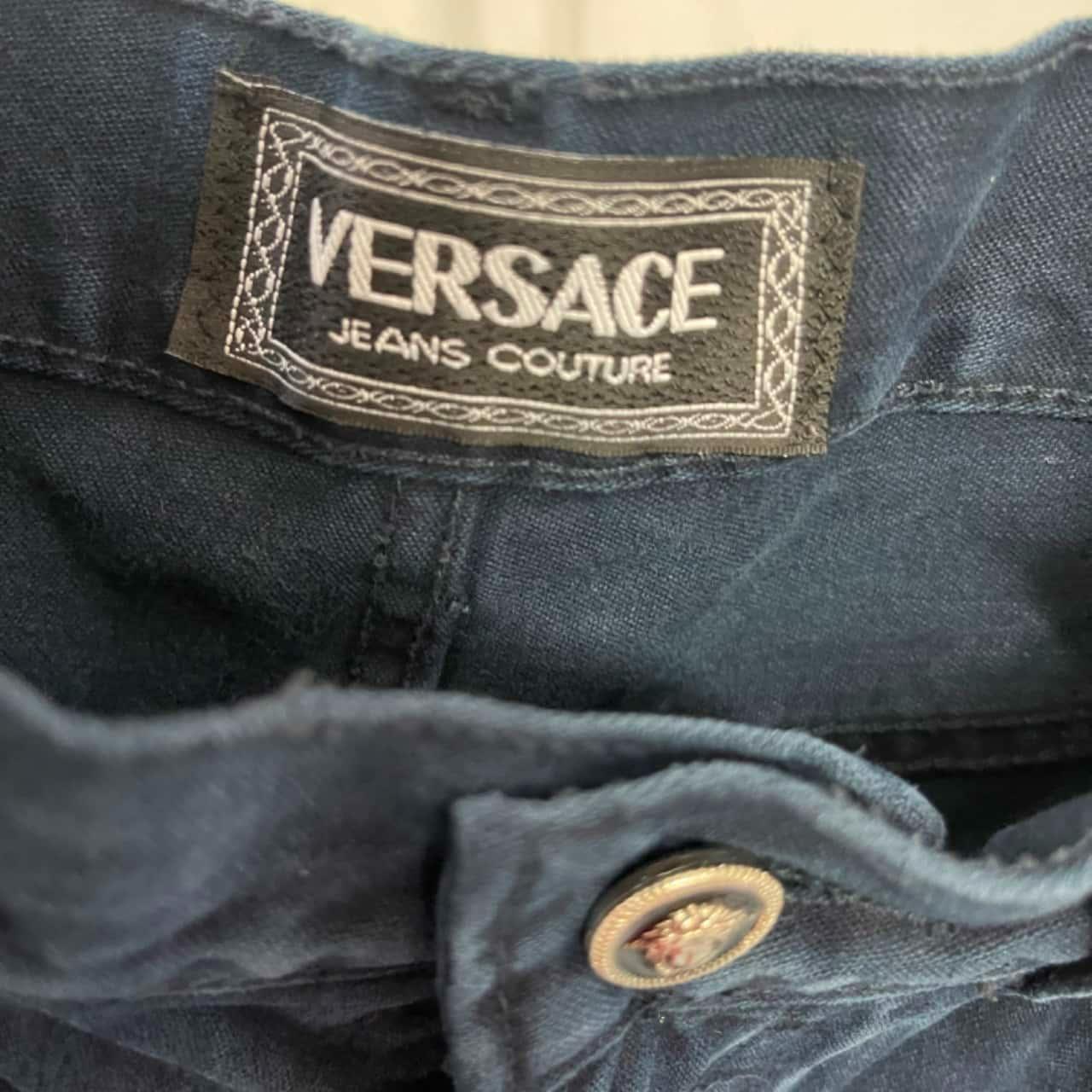 Versace Skinny Jeans Made in Italy Size:... - Depop