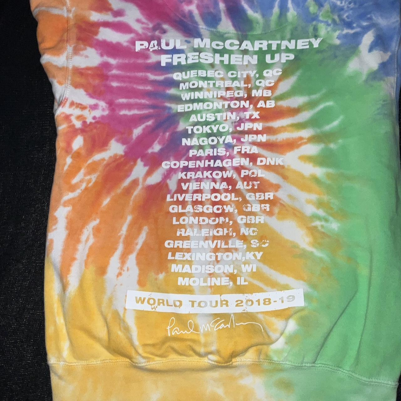 paul mccartney tie dye hoodie