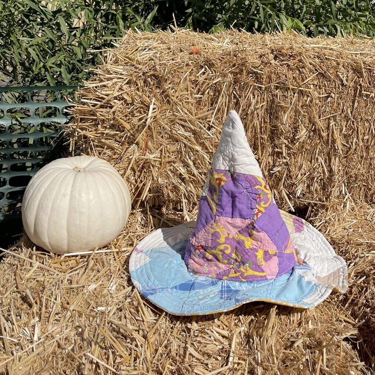 Women's Hat - Multi/Purple – Unique patchwork wit… - image 1