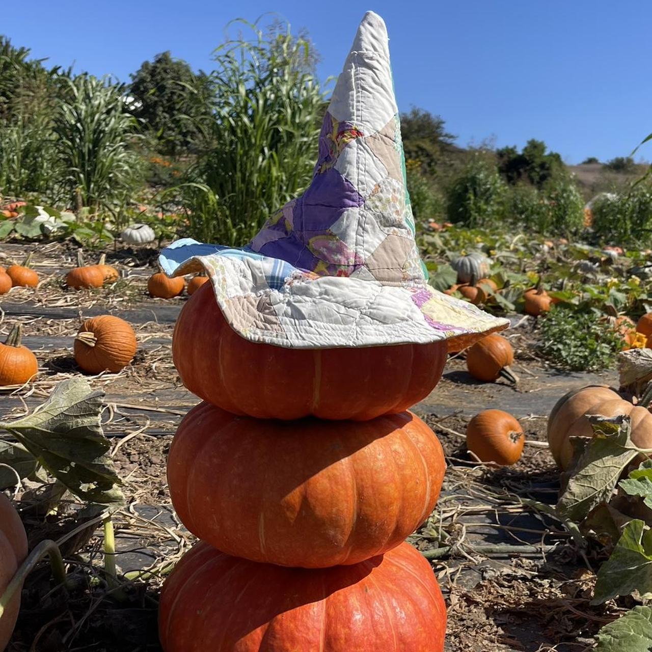 Women's Hat - Multi/Purple – Unique patchwork wit… - image 2