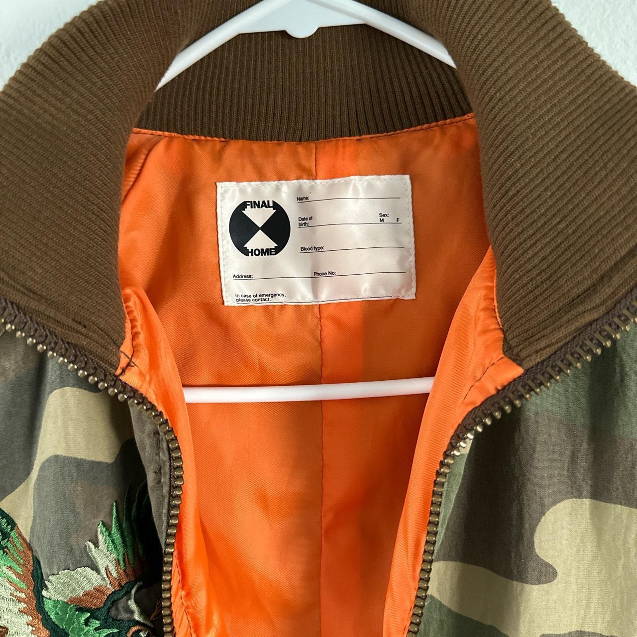 FINAL HOME camo souvenir jacket w embroidery at... Depop