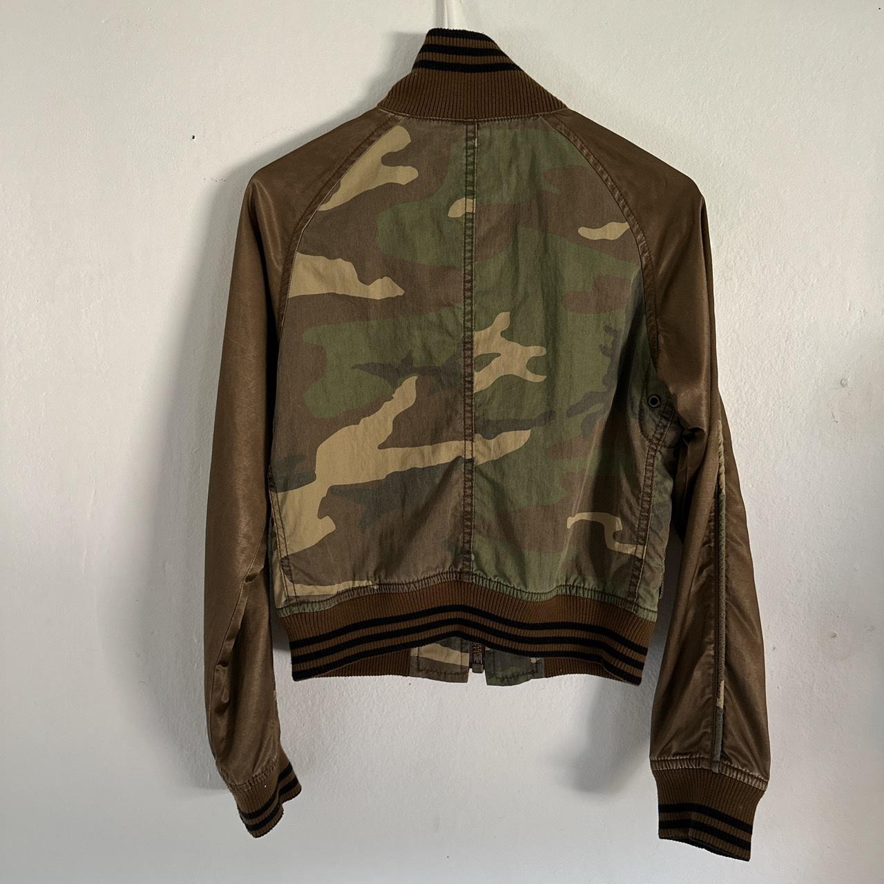 FINAL HOME camo souvenir jacket w embroidery at... Depop