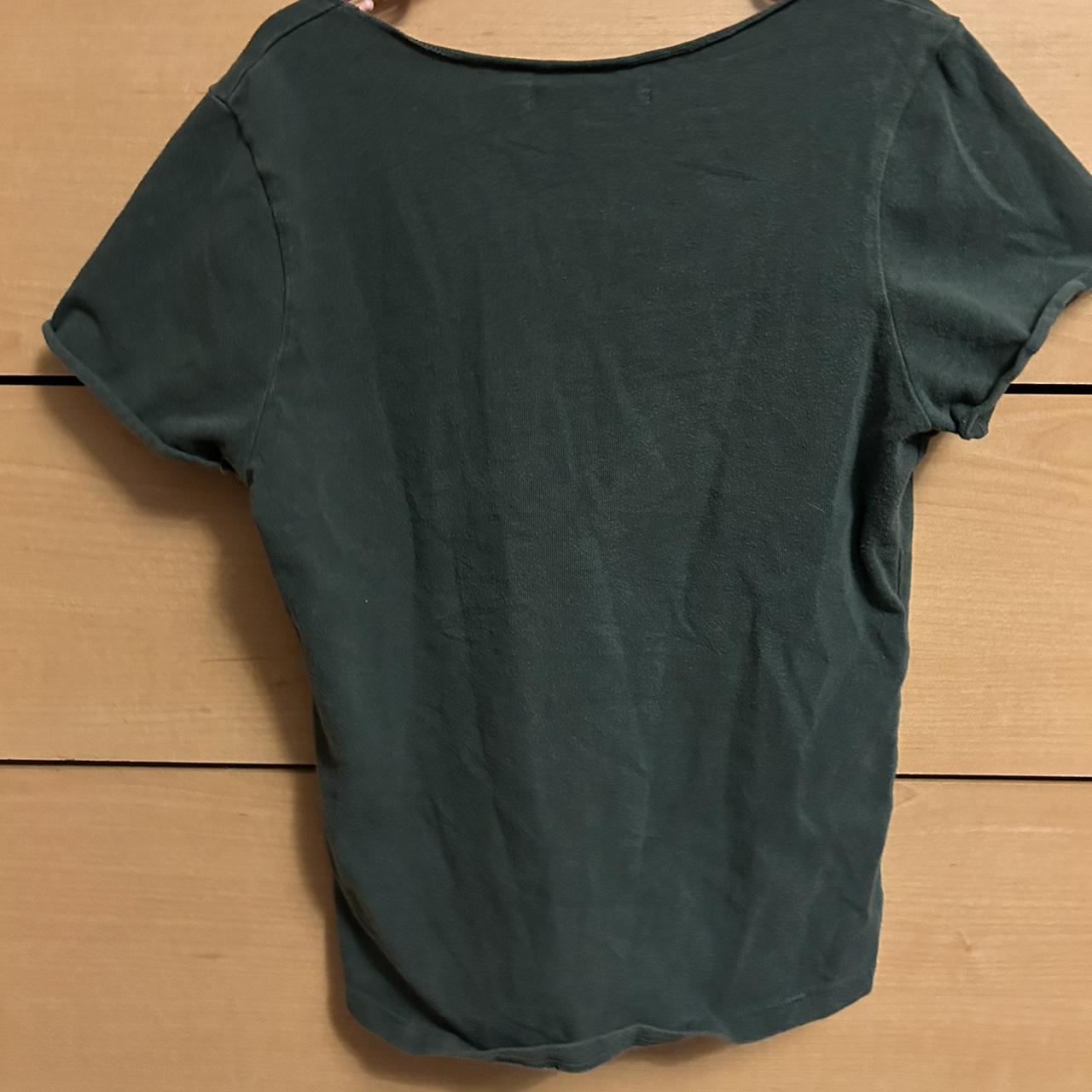Brandy Melville Women's Green Croptop Depop