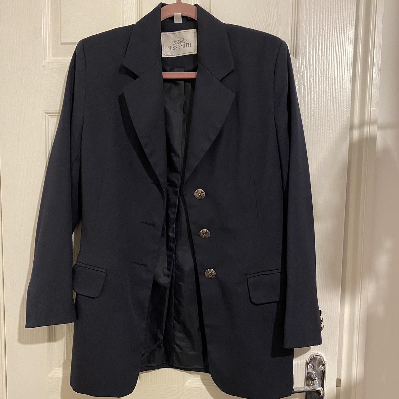 Women's Navy Tailored-jackets | Depop