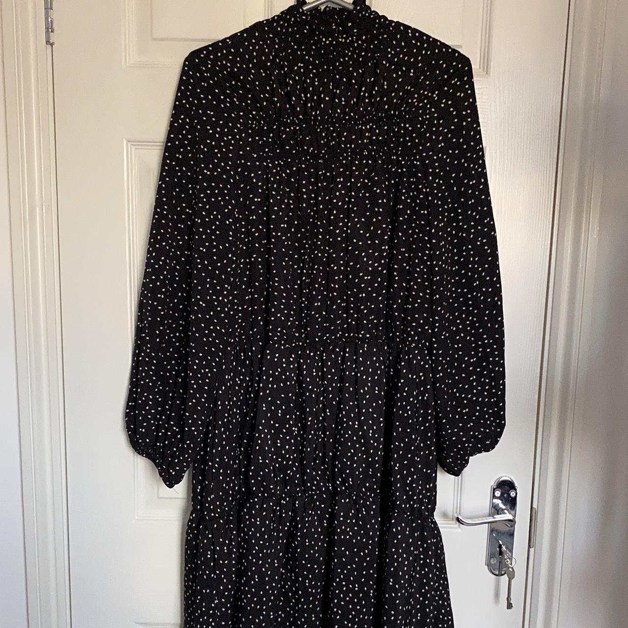 Women’s Long Black Polka Dress 🌷 Comes from a pet... Depop