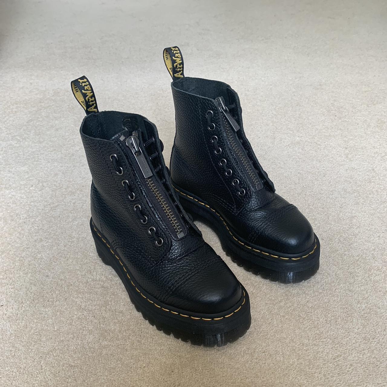 Dr. Martens Sinclair Milled Nappa Leather Platform... - Depop