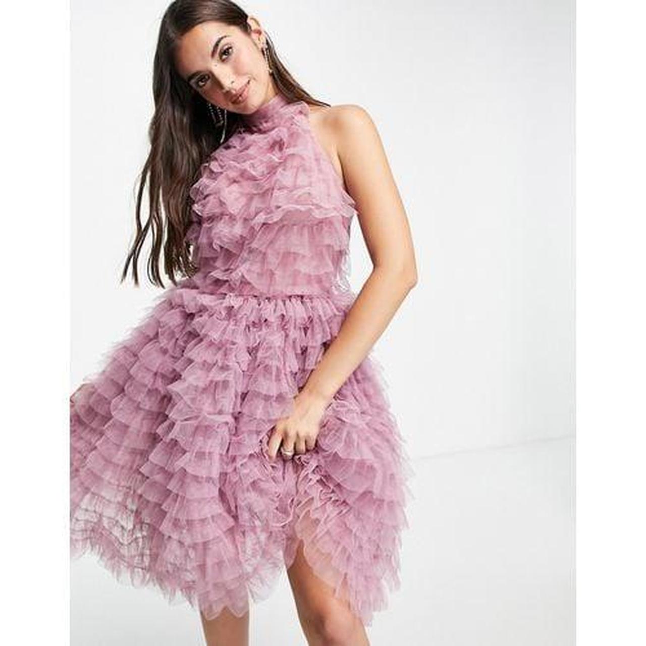 Forever unique feather outlet dress