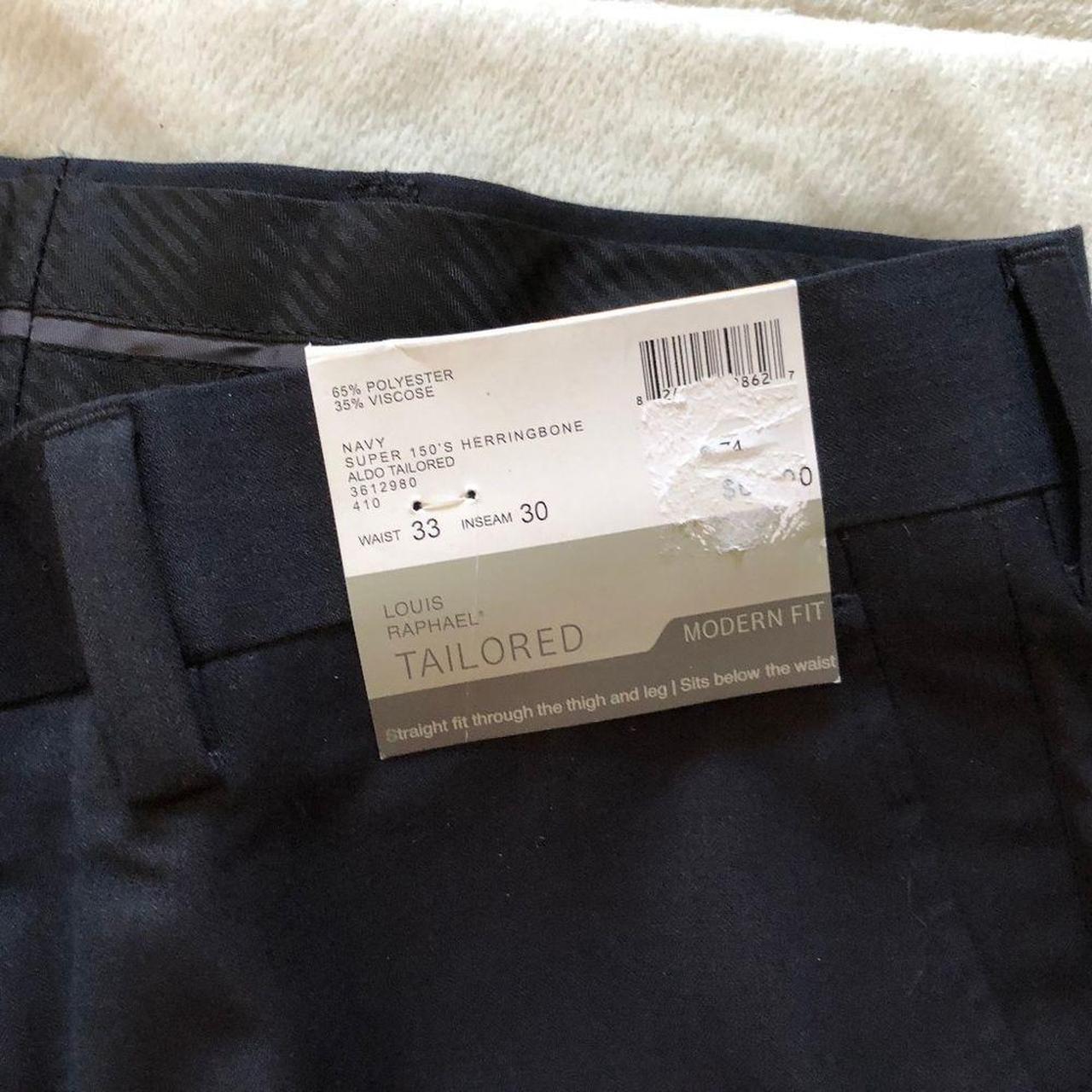 Men's Tailored Louis Raphael Grey Dress Pants Size: - Depop
