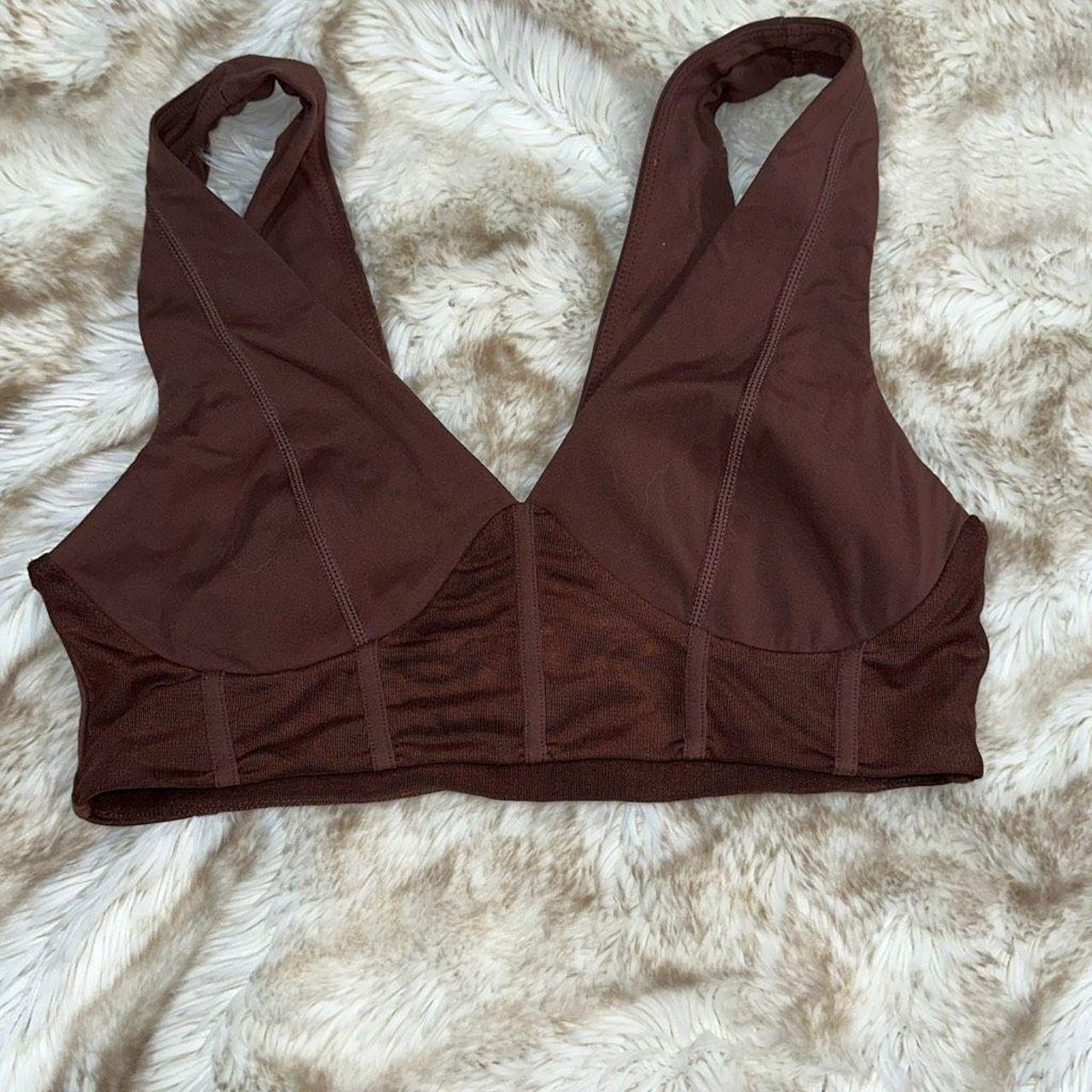 Stay active and stylish with this Meshki brown mesh... - Depop