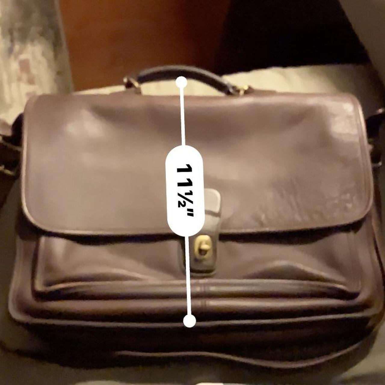 Circa 2017 Coach brown leather briefcase. Never used - Depop