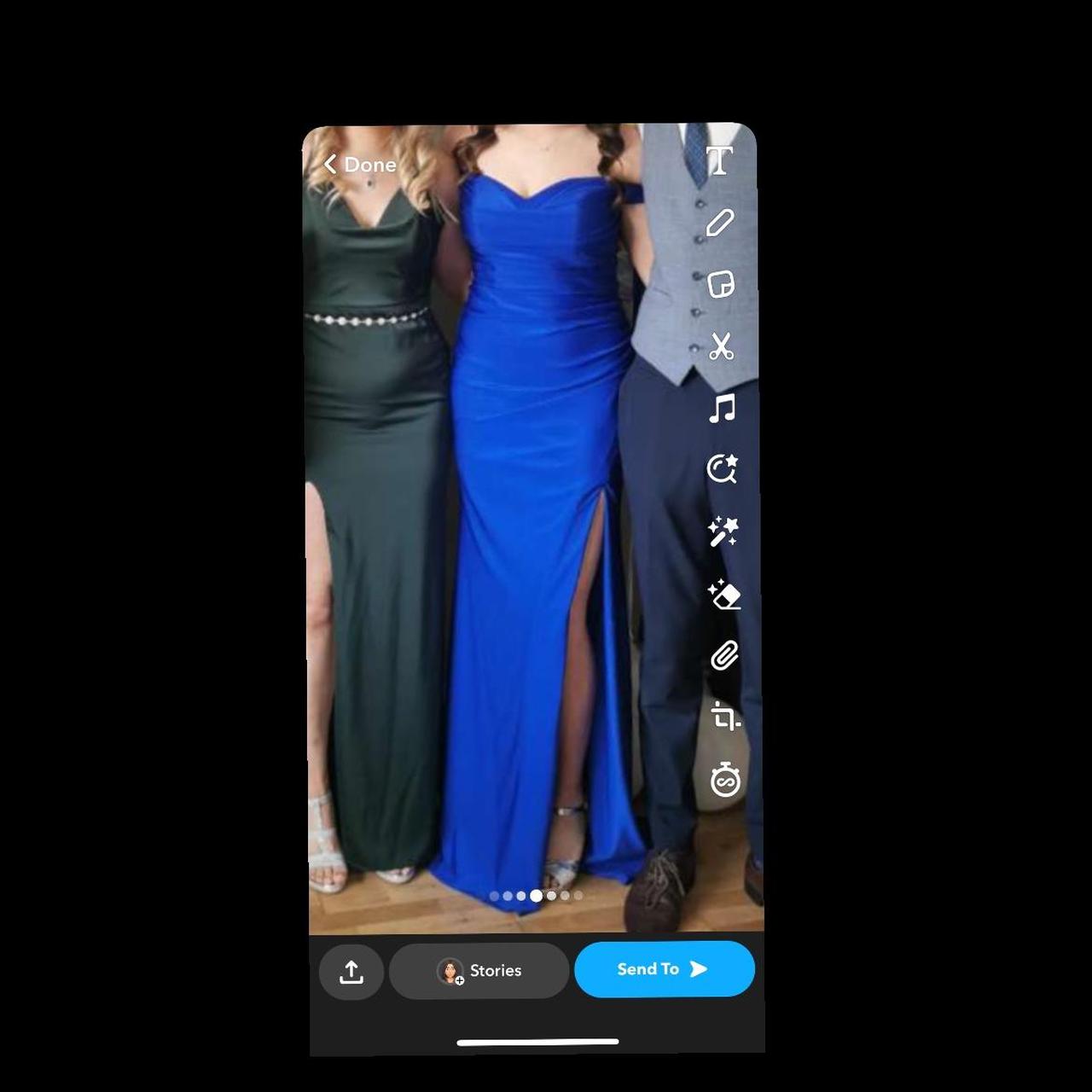 Gorgeous Royal Blue Debs Dress In Style Molly Hard Depop 4992