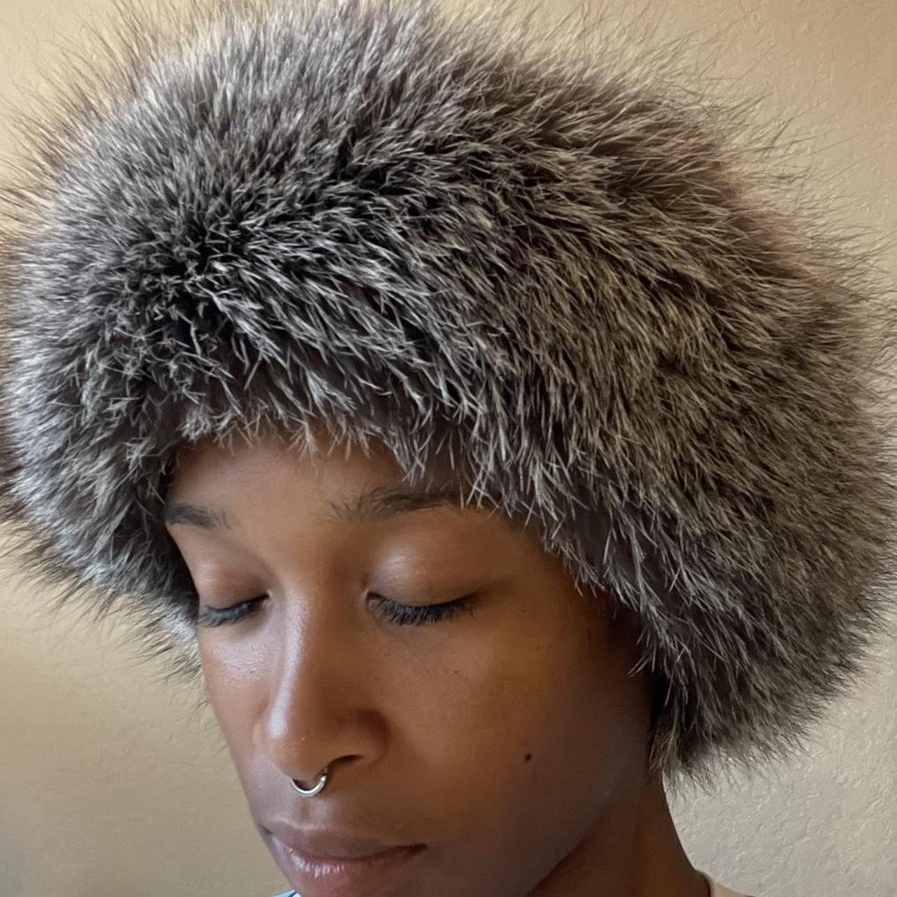 Fur Vintage Fur Headband Silver Color #fur Silver... - Depop