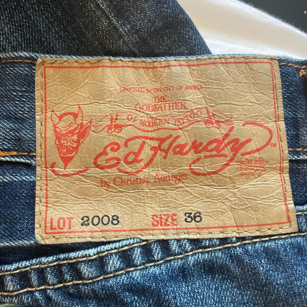 Ed hardy dragon jeans Perfect condition Worn once... - Depop