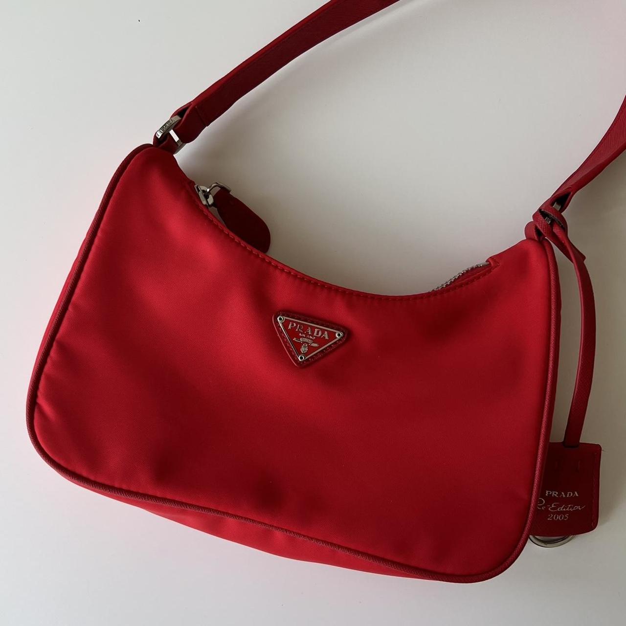 Prada Women's Red Bag Depop