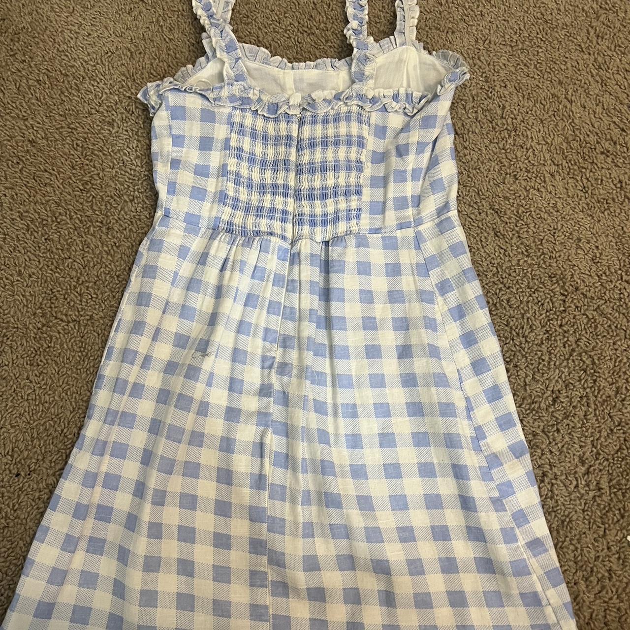 Light blue plaid on sale dress