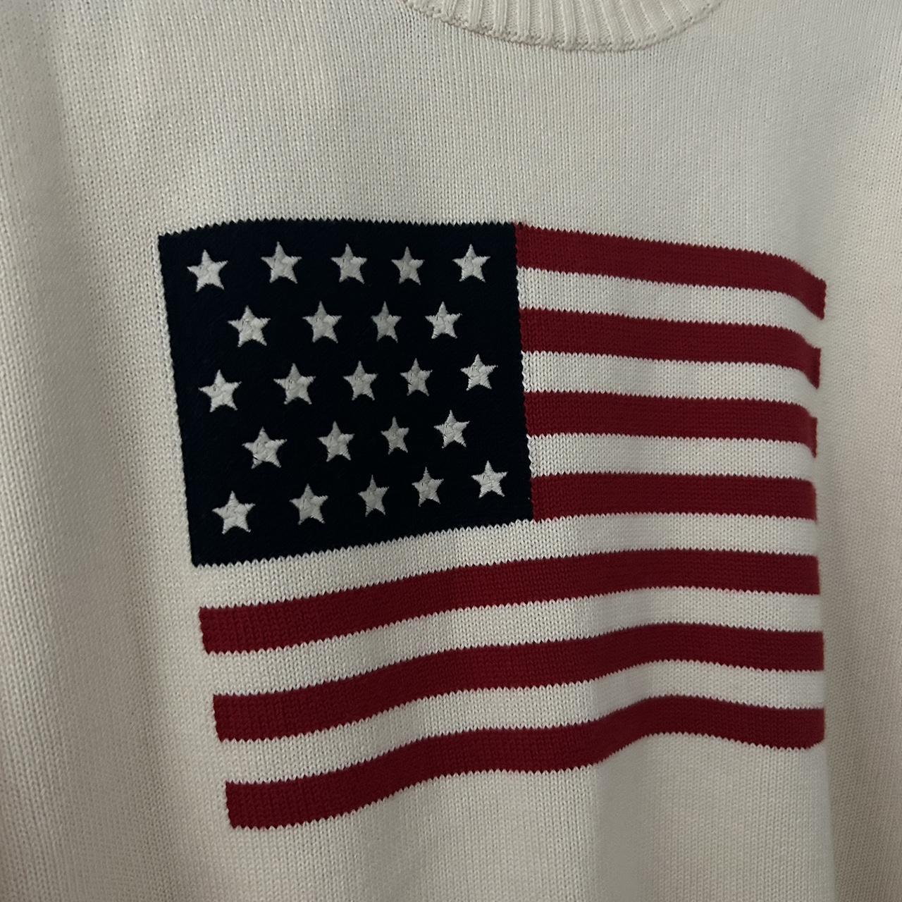 Brandy Melville American Flag Sweater New with... - Depop