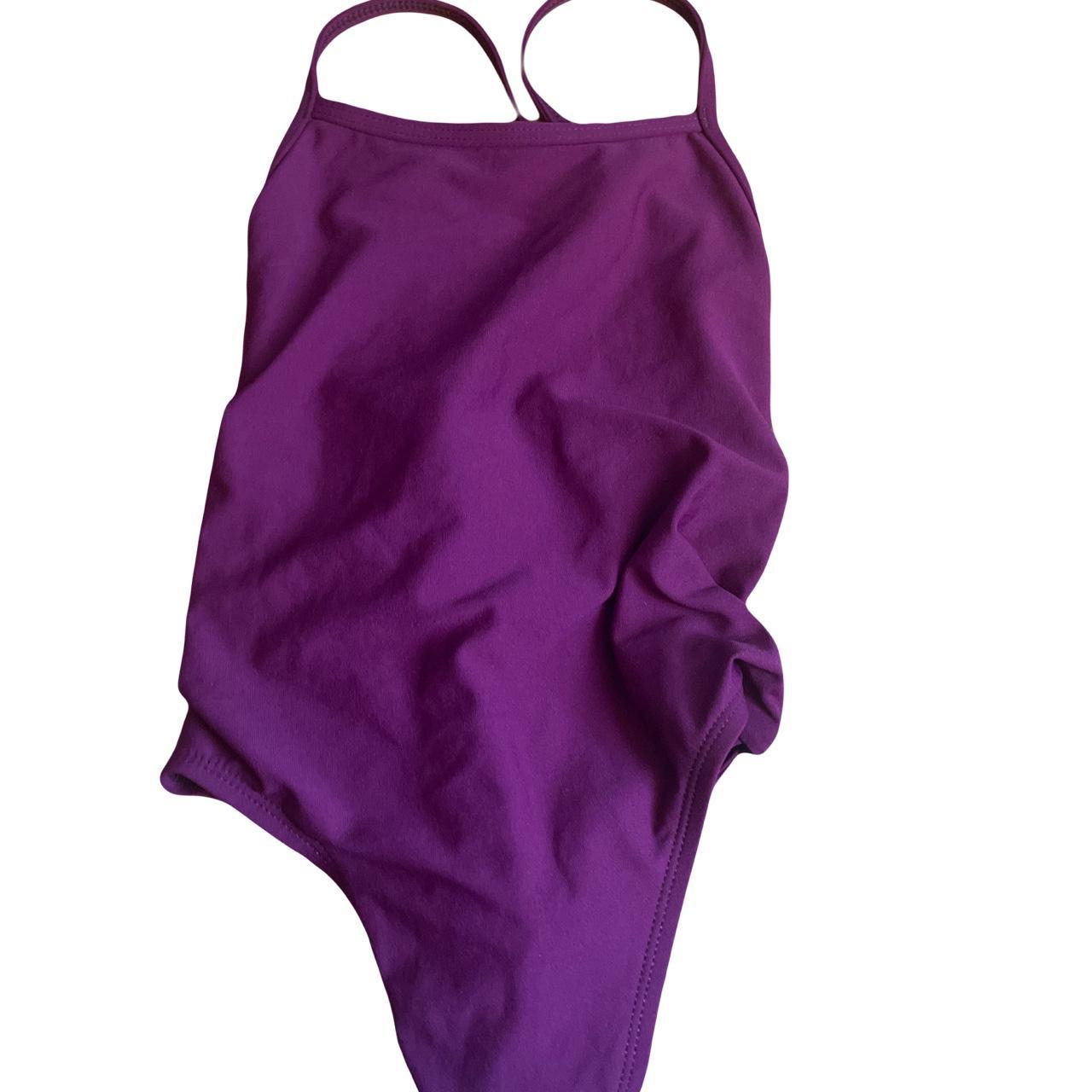 Women's Purple and Burgundy Swimsuit-one-piece | Depop