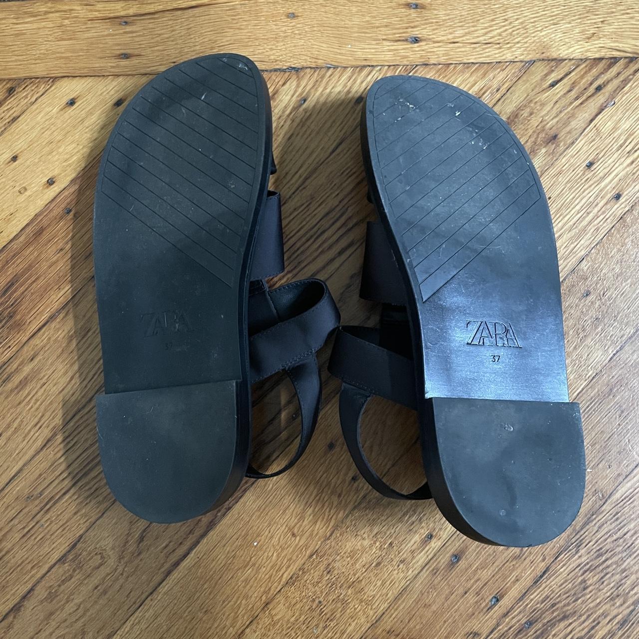 Zara Women's Black Sandals | Depop