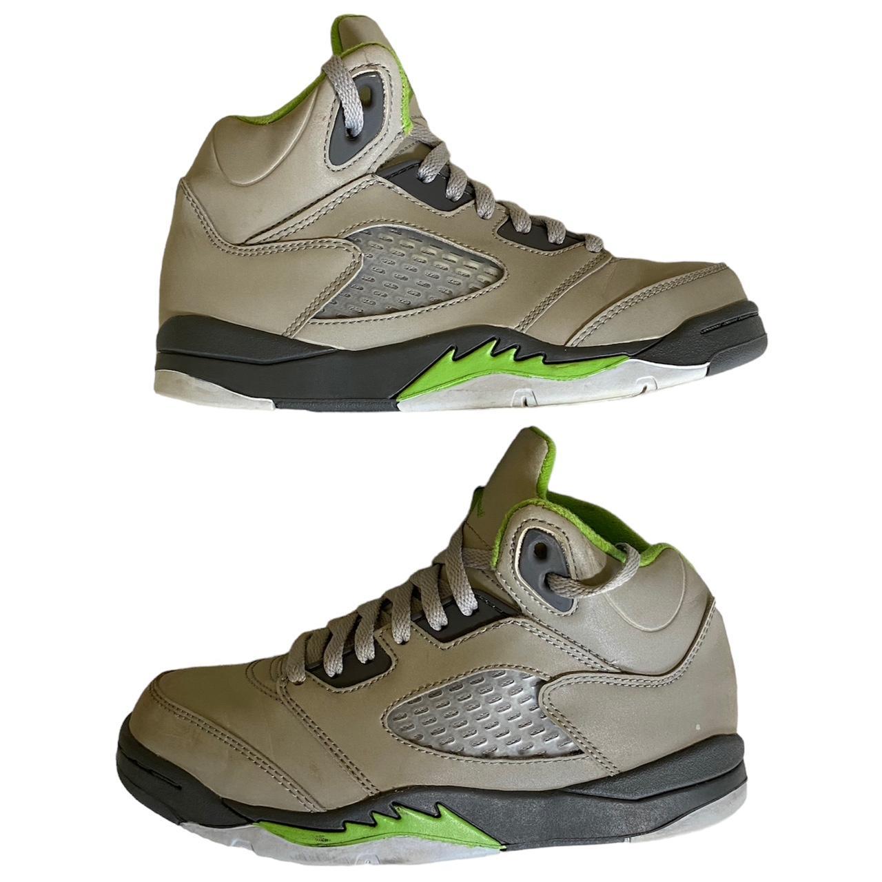jordan 5 green bean on feet